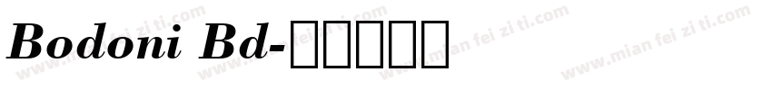 Bodoni Bd字体转换